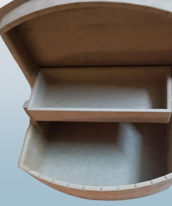 Adn Dekoratif Dikiş 90266 Hareketli Bölmeli Ahşap MDF HAM CNC Kesim El Yapım - 5