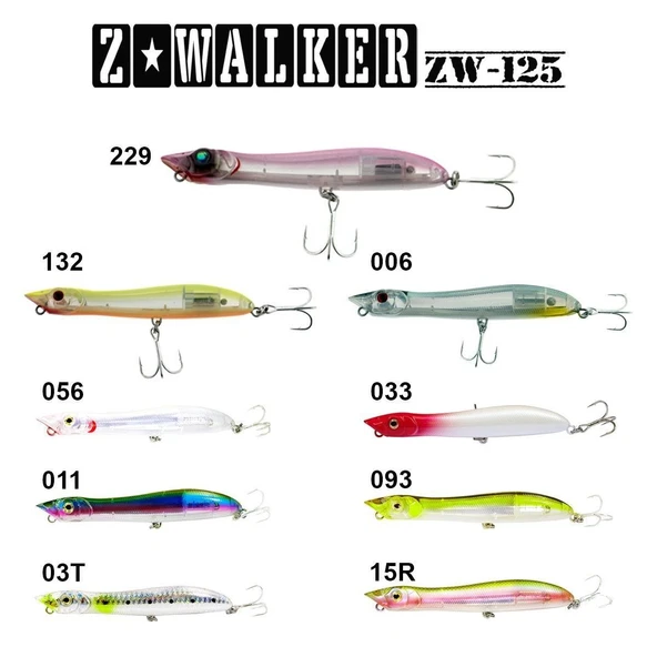 Fujin Z-Walker 125mm 18gr Su Üstü Suni Yem