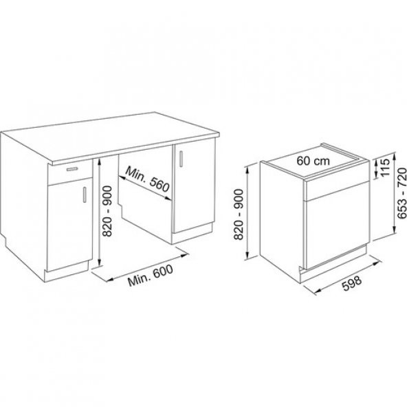 Franke Fdws 614 D8p Dos E Yarı Ankastre Bulaşık Makinesi - 2