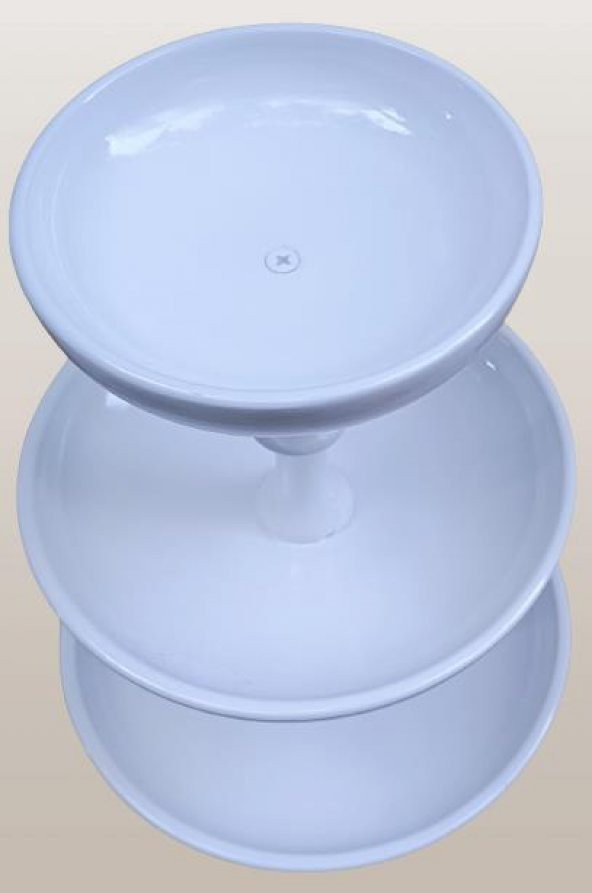 Hobi ADN 90267 Dekoratif Kuruyemiş Meyve Sunumluk Ahşap MDF Beyaz Lake El Yapım - 5