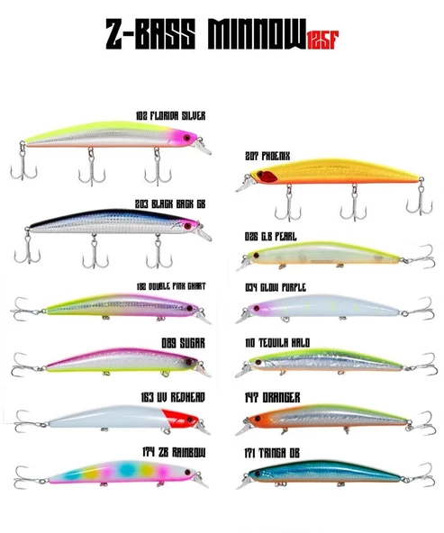 Fujin Z-Bass Minnow 125F 12.5 cm 21 gr Maket Balık