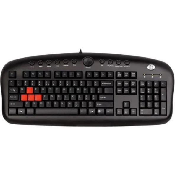 A4 Tech KB-28G Q USB Multimedya Gamer+Bilek Desteği