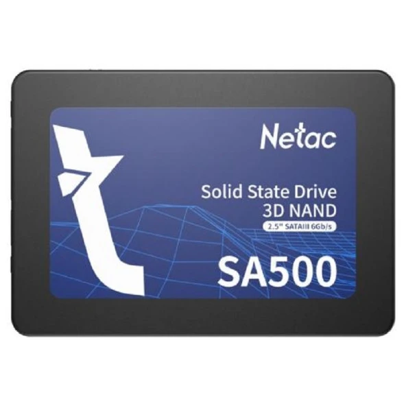 Netac SA500 512GB 2.5 SSD Disk NT01SA500-512-S3X 520/450MB/s, SATA3, 3D NAND, R/W upto ürün görseli