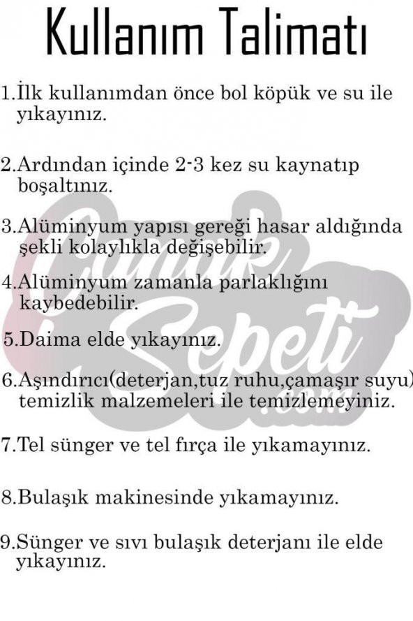 Alüminyum Üstten Kulplu Kamp Çaydanlığı 3000cc 18no - 2