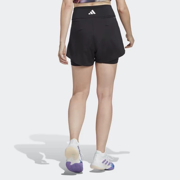 Adidas HZ4298 Tennis Match Kadın Siyah Şort - 3
