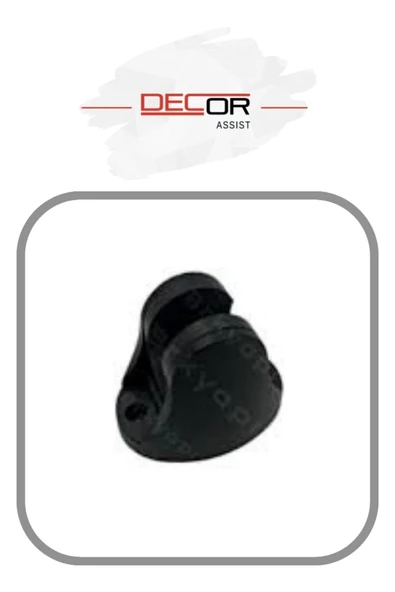 Siyah Mafsal Duş Başlığı Hortum Askısı - 2