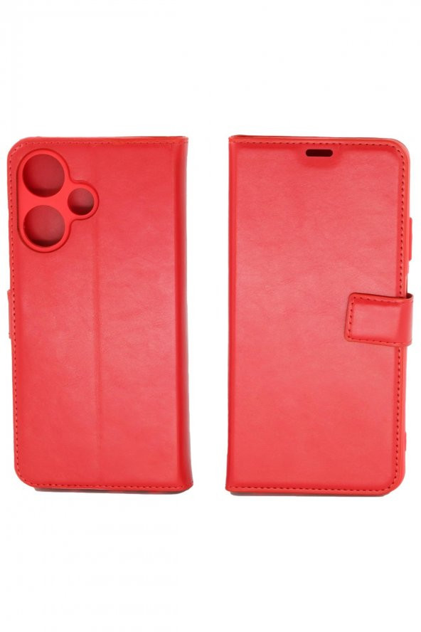 Infinix Hot 30i Uyumlu Kamera Korumalı Cüzdanlı ve Kapaklı Kılıf ürün görseli