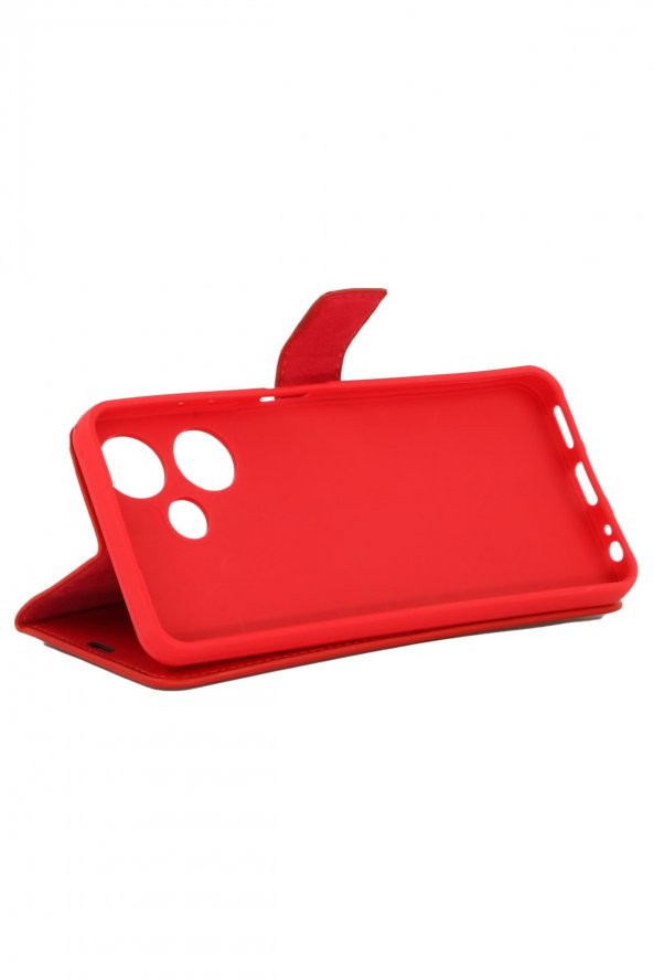 Infinix Hot 30i Uyumlu Kamera Korumalı Cüzdanlı ve Kapaklı Kılıf - Resim 4