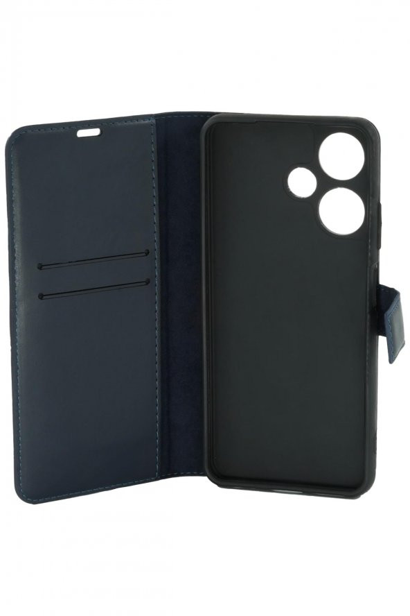 Infinix Hot 30i Uyumlu Kamera Korumalı Cüzdanlı ve Kapaklı Kılıf - Resim 10