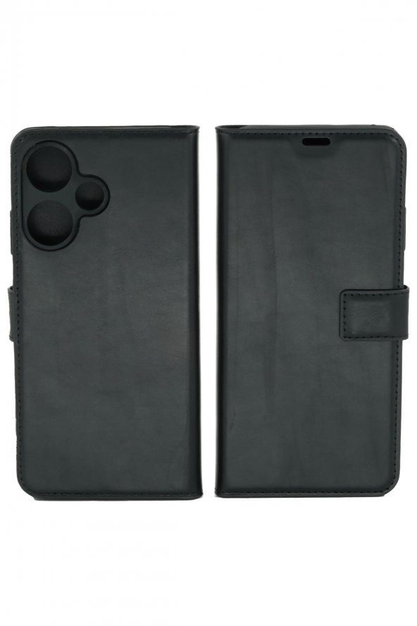 Infinix Hot 30i Uyumlu Kamera Korumalı Cüzdanlı ve Kapaklı Kılıf - Resim 11