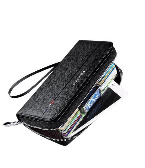 William Polo Premium Erkek Uzun Hakiki Deri Cüzdan - 3