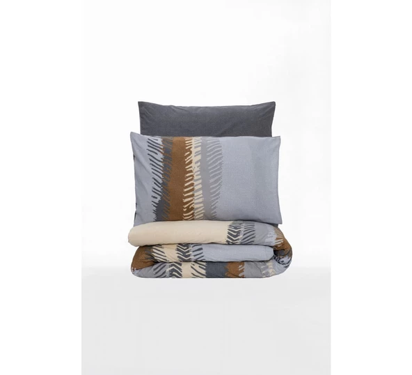 Cotton Box Ranforce Toprak Tek Kişilik Nevresim Takımı Asel Antrasit - 3