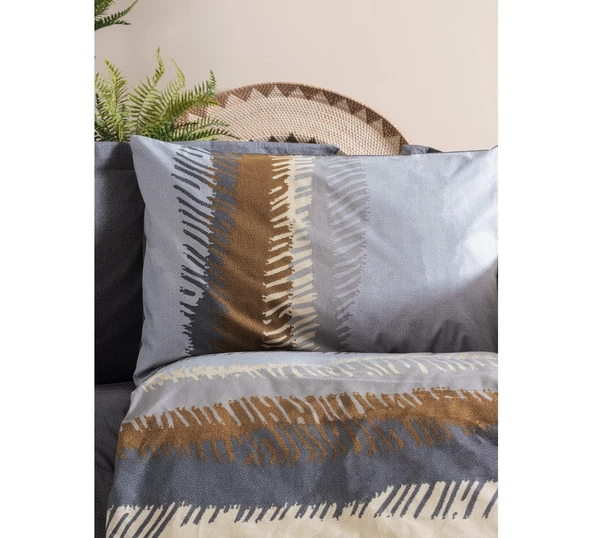 Cotton Box Ranforce Toprak Tek Kişilik Nevresim Takımı Asel Antrasit - 2