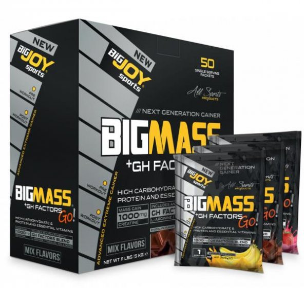 BigJoy BigMass Go GH 50 servis 5000g/Mix Aroma