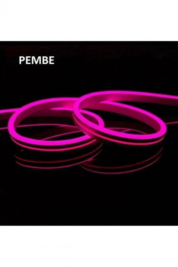 Cata 12v Pembe Neon Led Flexible 5 Metre CT-4555P