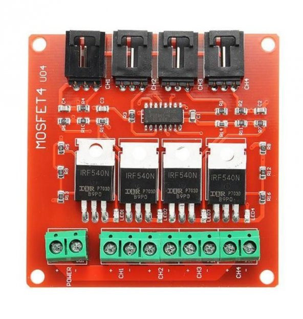 IRF540 4 Kanal Mosfet Modülü