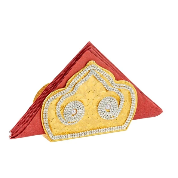 Swarovski Taşlı Peçetelik Desire Altın - 2