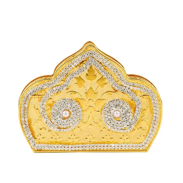 Swarovski Taşlı Peçetelik Desire Altın - 3