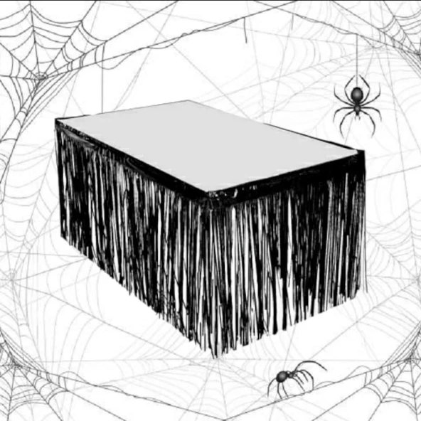 Masa Eteği Metalize 75*360cm Siyah ürün görseli