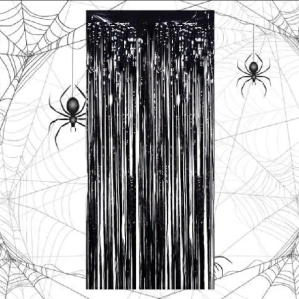 Folyo Perde 90*200cm Siyah ürün görseli