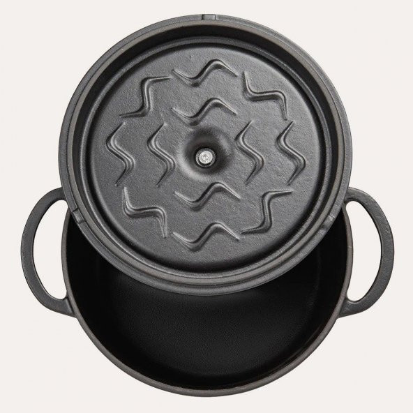 Sürel 20 cm Döküm Derin Tencere Siyah - 4