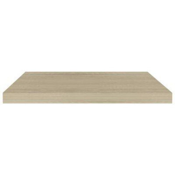 T.Concept Dekoratif, Dikdörtgen Duvar Köşe Rafı Meşe 60 Cm - 2