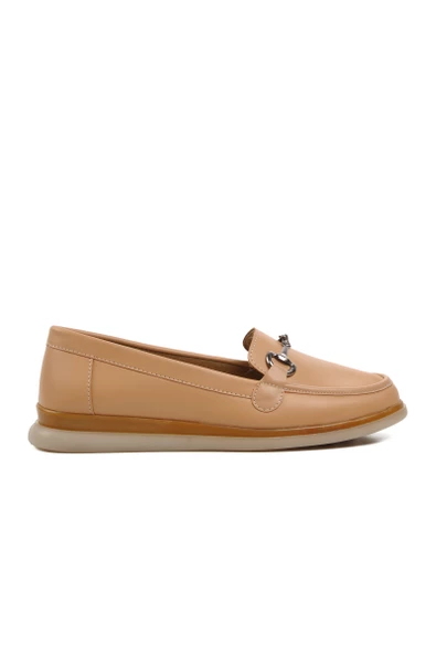 Ayakmod 651481 Nude Kadın Loafer Ayakkabı