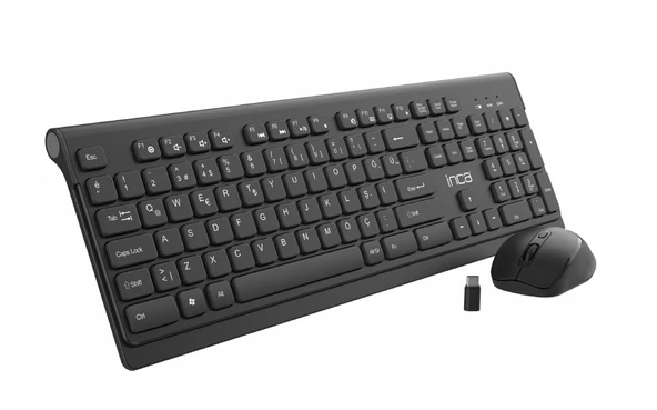 Inca IWS-519 Wireless  Multimedia Slim Chocolate Dizayn Klavye & Mouse Set