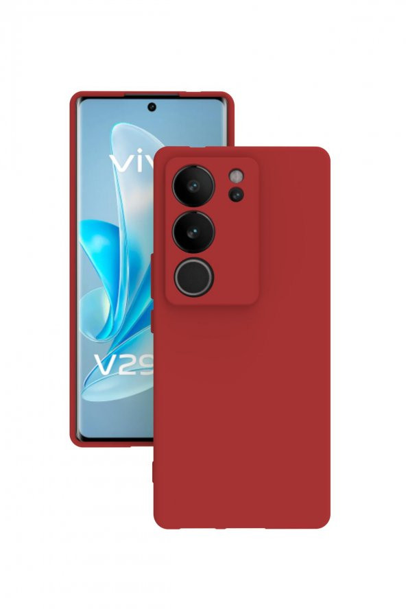 Vivo V29 Kılıf Kamera Korumalı Silikon Rubber Arka Kapak