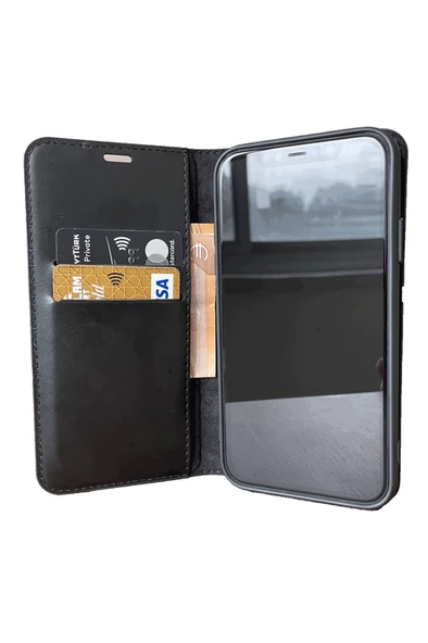 Xiaomi Redmi 12 Cüzdanlı Kapaklı Kılıf Kartlıklı Standlı Kopçalı - 7