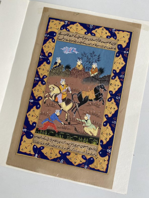 Savaş Eğitimi Adlı El Yapımı Minyatür Resim  30x18,5 cm - Resim 3