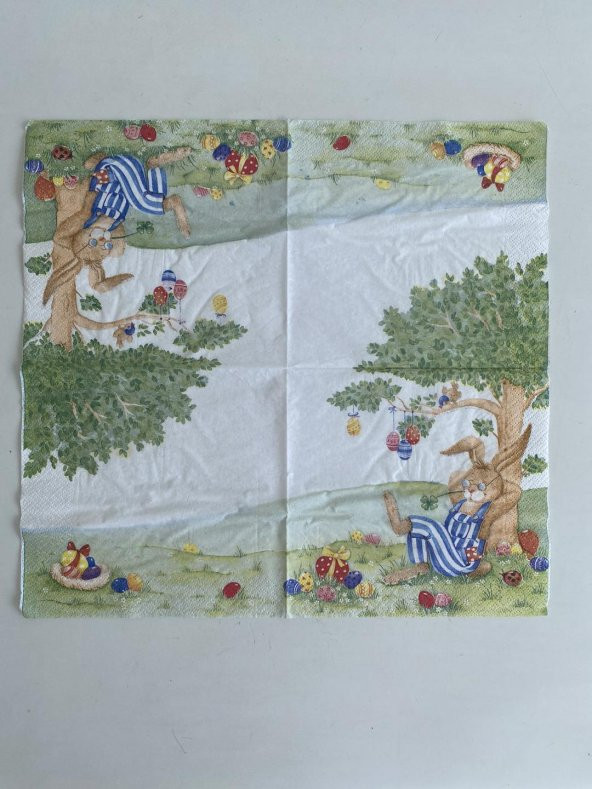 Herlitz Decor Tavşan Desenli Kağıt Peçete 20li 33x33cm - 2