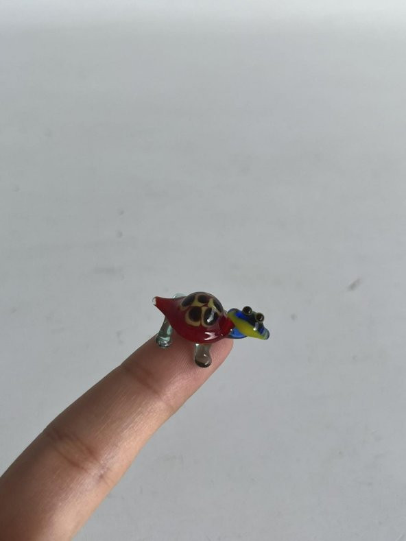 El Yapımı Mini Murano Cam Kaplumbağa Biblo A127-03 - 2