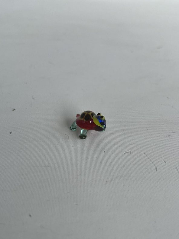 El Yapımı Mini Murano Cam Kaplumbağa Biblo A127-03 - 4