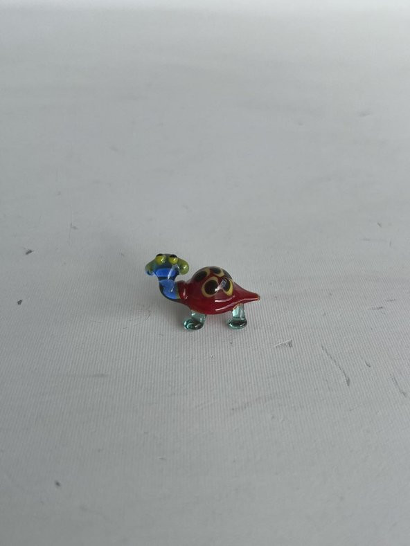 El Yapımı Mini Murano Cam Kaplumbağa Biblo A127-03 - 5