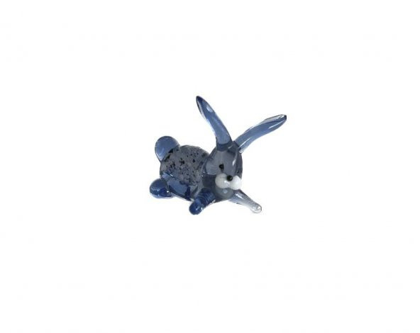 El Yapımı Mini Murano Cam Tavşan Biblo A128-02