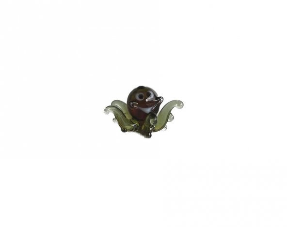 El Yapımı Mini Murano Cam Ahtapot Biblo A128-03