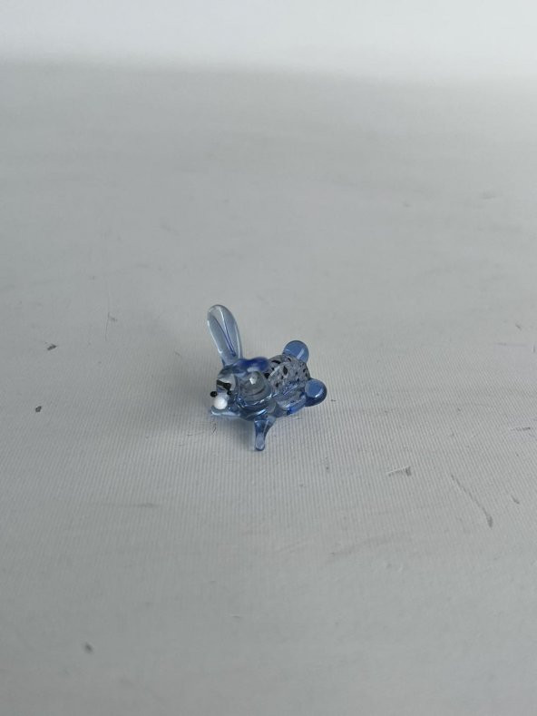 El Yapımı Mini Murano Cam Tavşan Biblo A128-02 - 5