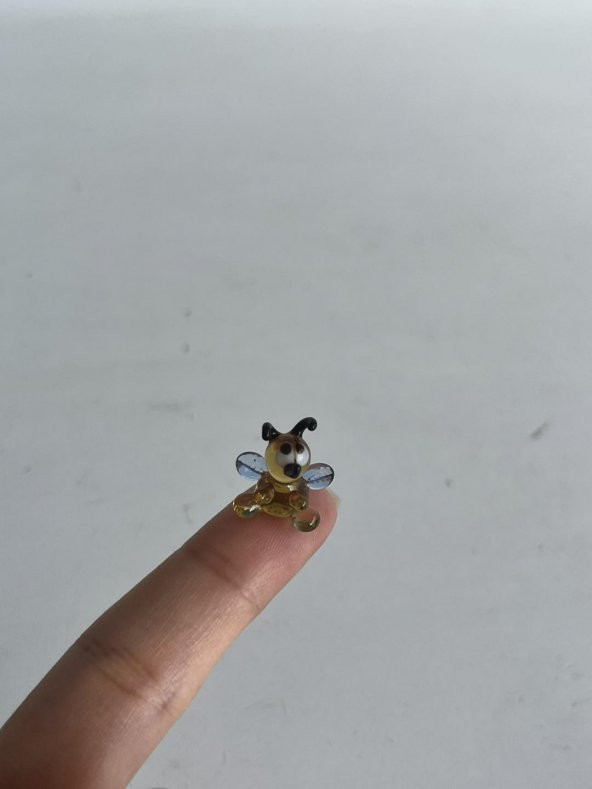 El Yapımı Mini Murano Cam Arı Biblo A129-03 - 2