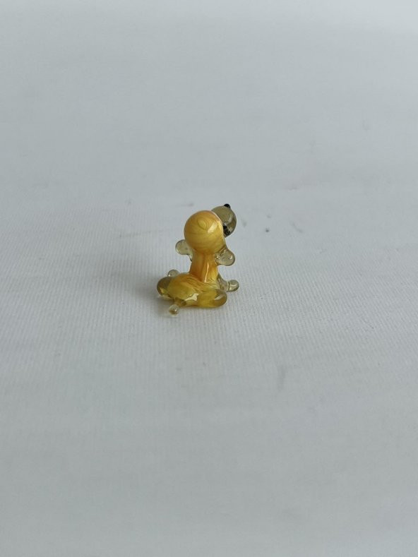 El Yapımı Mini Murano Cam Köpek Biblo A132-04 - 4