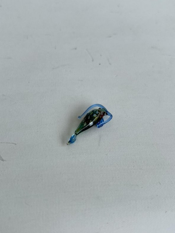 El Yapımı Mini Murano Cam Balık Biblo A132-05 - 4