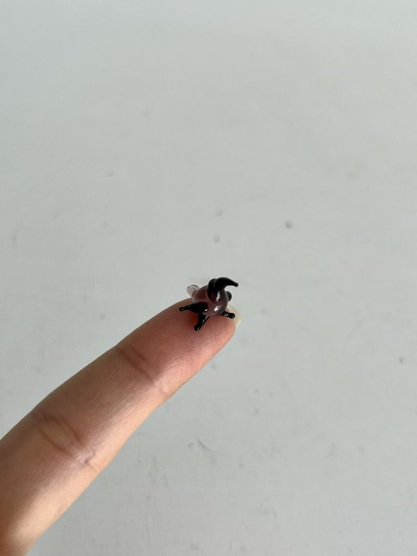El Yapımı Mini Murano Cam Penguen Biblo A133-06 - Resim 2