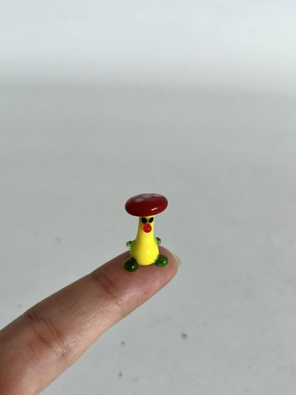 El Yapımı Mini Murano Cam Mantar Biblo A135-03 - Resim 2