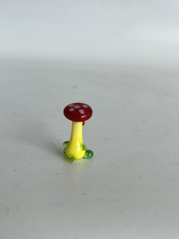 El Yapımı Mini Murano Cam Mantar Biblo A135-03 - Resim 4