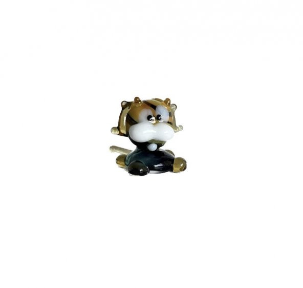 El Yapımı Mini Murano Cam Kedi Biblo A136-02
