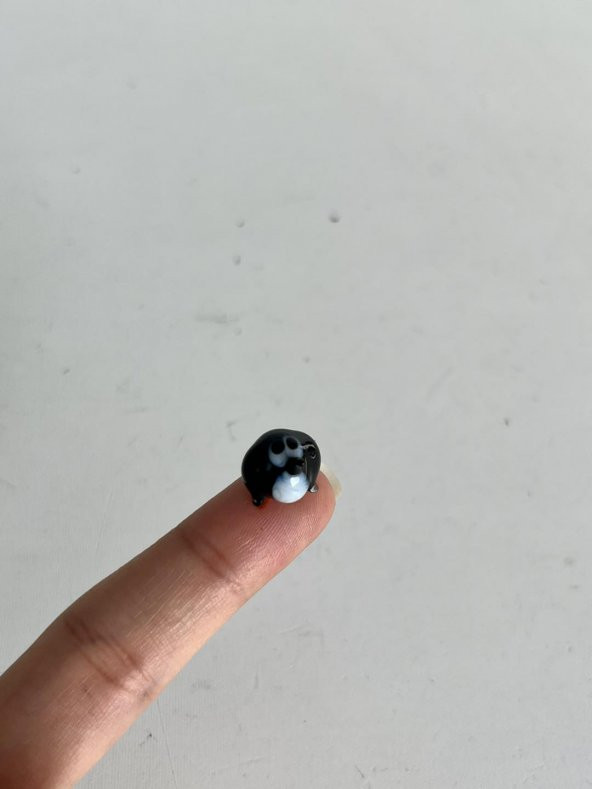 El Yapımı Mini Murano Cam Kuş Biblo A136-03 - Resim 2