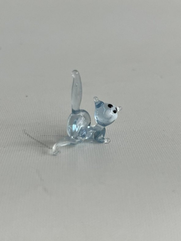 El Yapımı Mini Murano Cam Kedi Biblo A110-06 - 3
