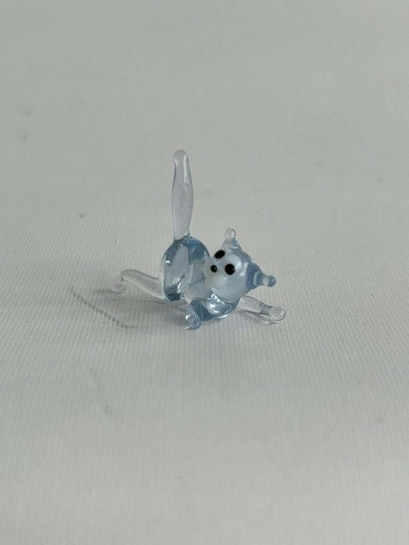 El Yapımı Mini Murano Cam Kedi Biblo A110-06 - 4