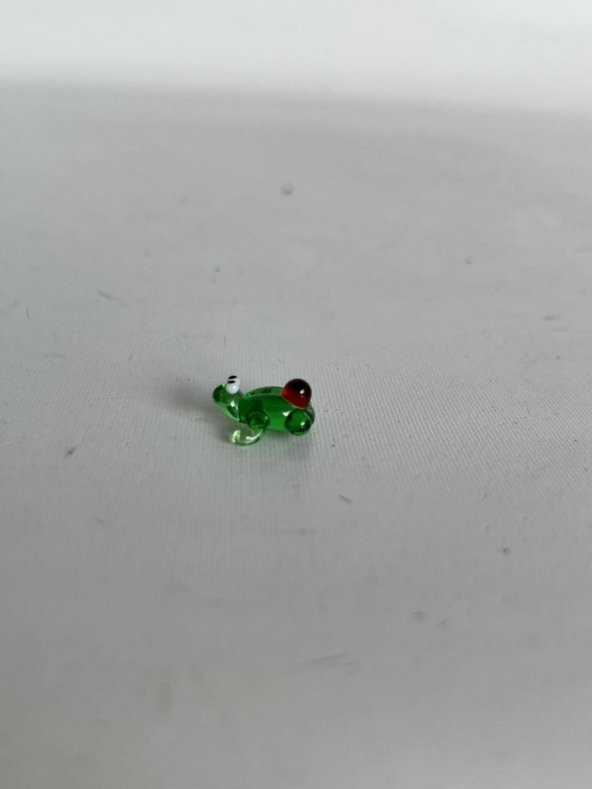 El Yapımı Mini Murano Cam Kurbağa Biblo A137-03 - 4