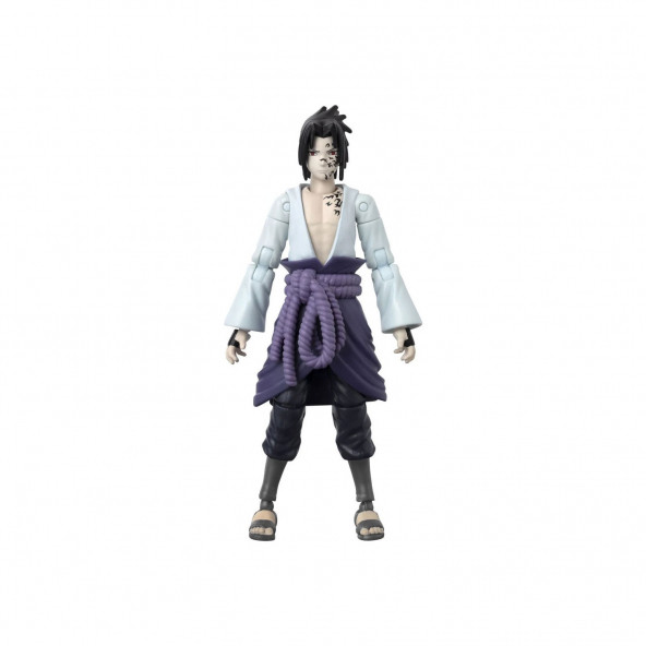 Naruto Anime Sasuke Uchiha 4 Büyük Ninja Savaşı Figürü 16 cm - 2
